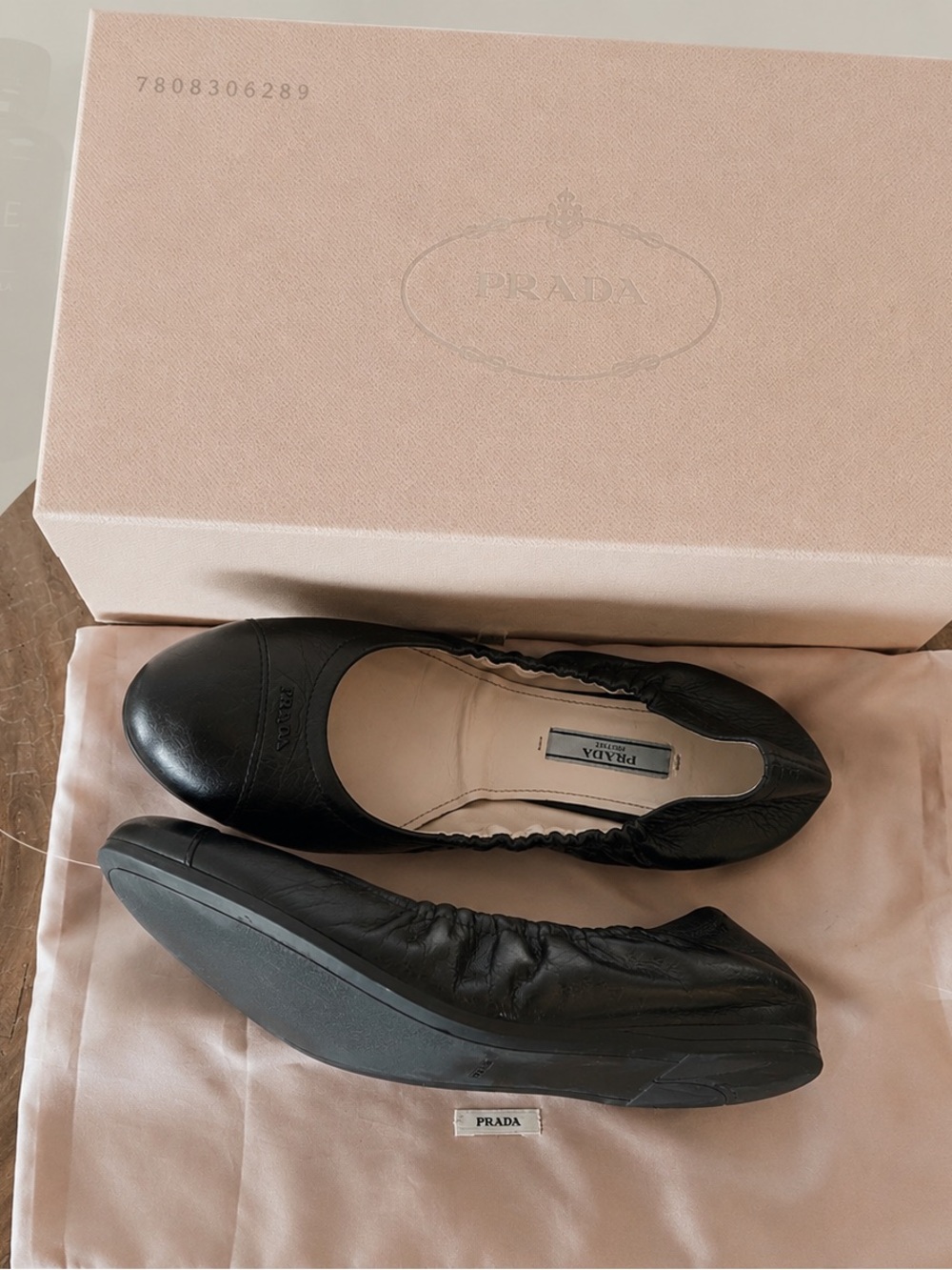 Prada Ballet Flats Size 8